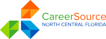 This picture shows text that reads "CareerSource North Central Florida"