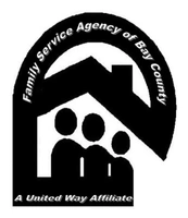 Family Service Agency logo. The text reads: "Family Service Agency of Bay County. A United Way Affiliate."